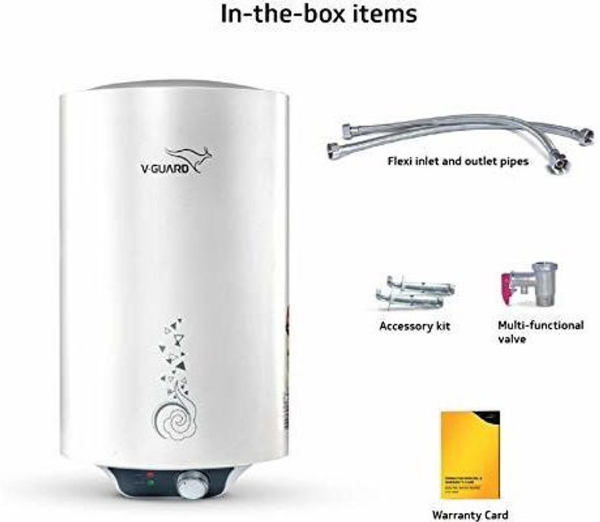 V-Guard 10 L Storage Water Geyser (STEAMER PLUS EC 10L WHITE, White) Price  in India - Buy V-Guard 10 L Storage Water Geyser (STEAMER PLUS EC 10L  WHITE, White) online at Flipkart.com