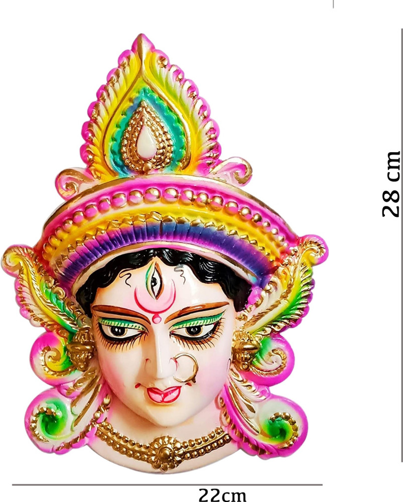 SUNINOW Vastu Feng Shui Beautiful Maa Durga Face Mask/Vaishno Devi ...