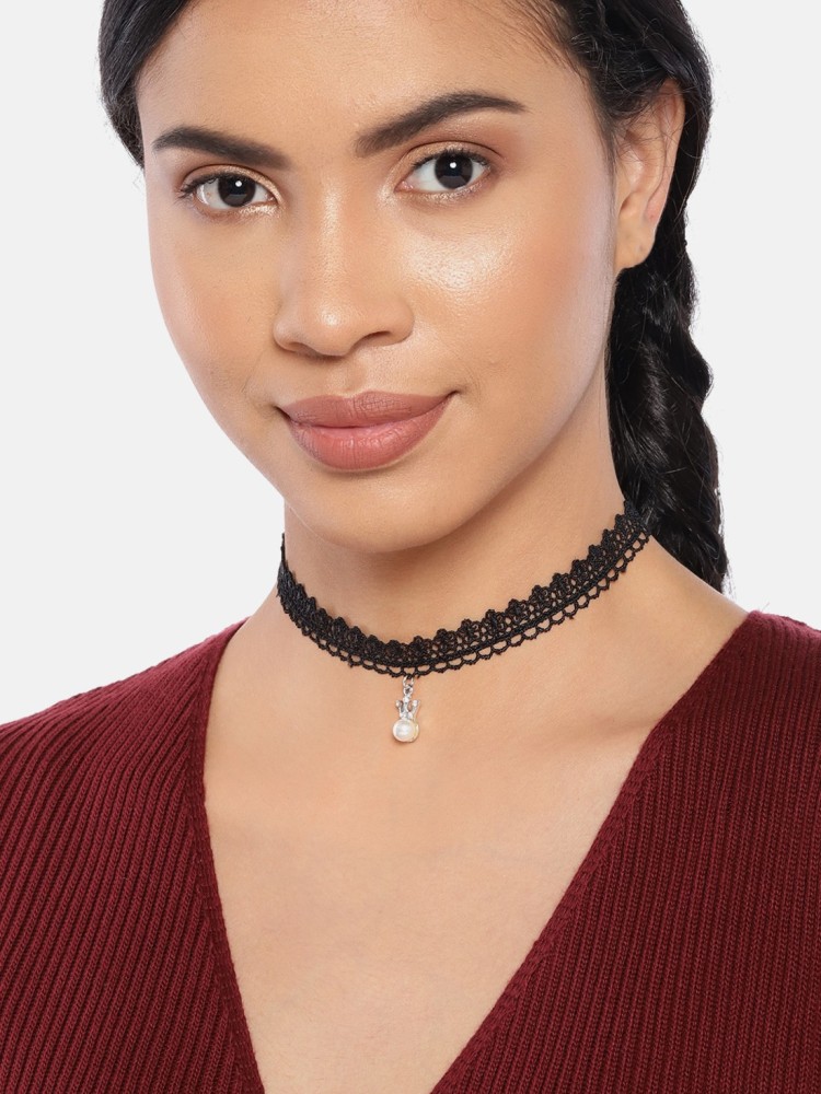 GoldNera Choker Tattoo Black Set of 3 Different Look Stylish College Daily  Wear Necklace For Girls Plastic Necklace Price in India - Buy GoldNera  Choker Tattoo Black Set of 3 Different Look