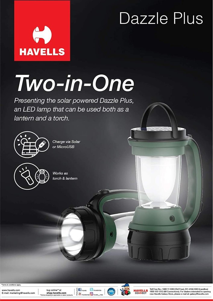 havells dazzle emergency lights