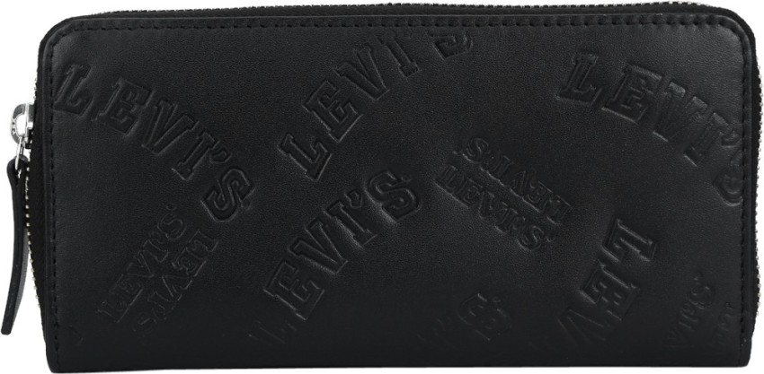 LV Women Black Genuine Leather Wallet Black - Price in India