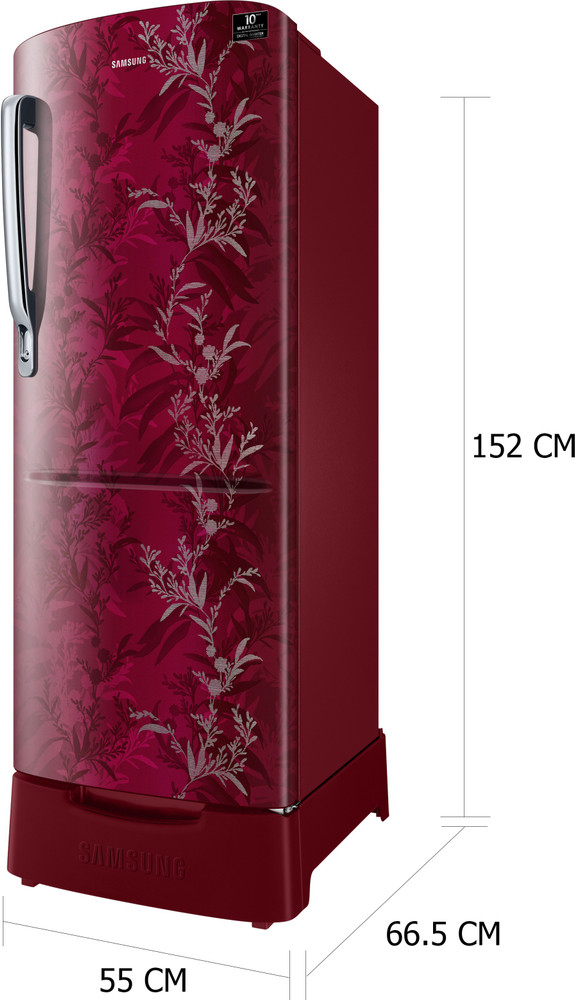 rr24t285y6r single door with stylish grandé design 230l