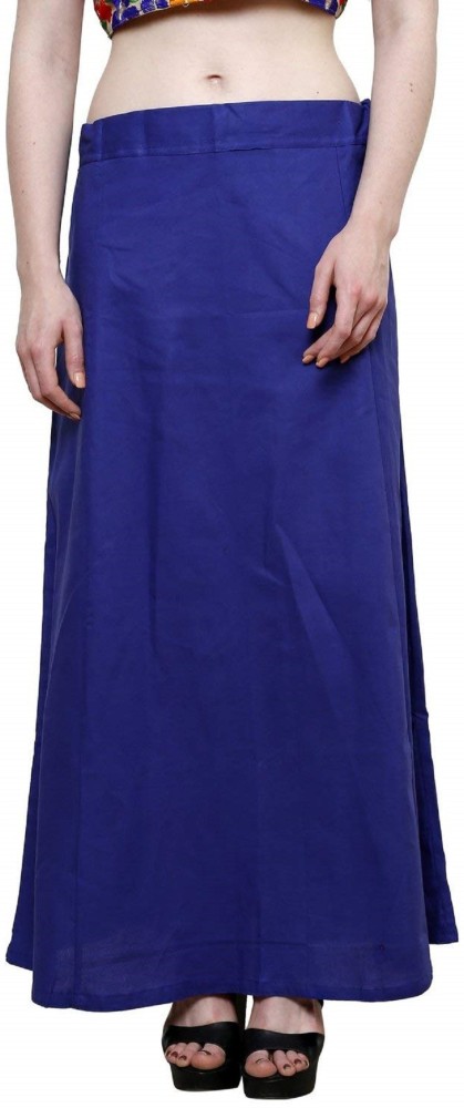 PKYC Women Light Sea Blue Stretchable Slim Fit Saree Shapewear