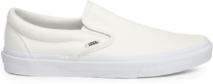 VANS Men White Classic Slip-On Sneakers Slip On Sneakers For Men - Buy VANS  Men White Classic Slip-On Sneakers Slip On Sneakers For Men Online at Best  Price - Shop Online for