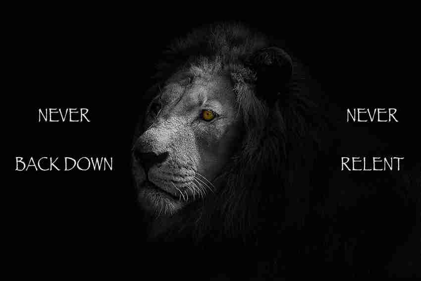 Lion Motivational Posters For Room Office Home Hall Wall Sticker Paper  Print - Quotes & Motivation posters in India - Buy art, film, design,  movie, music, nature and educational paintings/wallpapers at 