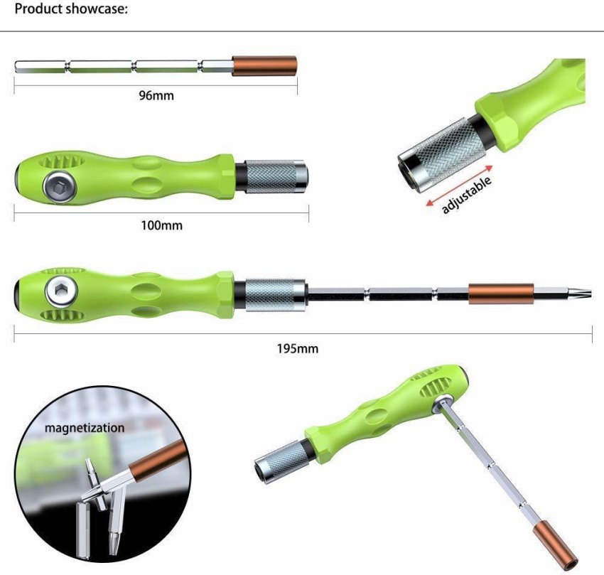 ShopiMoz 32 in 1 Mini Screwdriver Set Magnetic Slot Wrench Bits