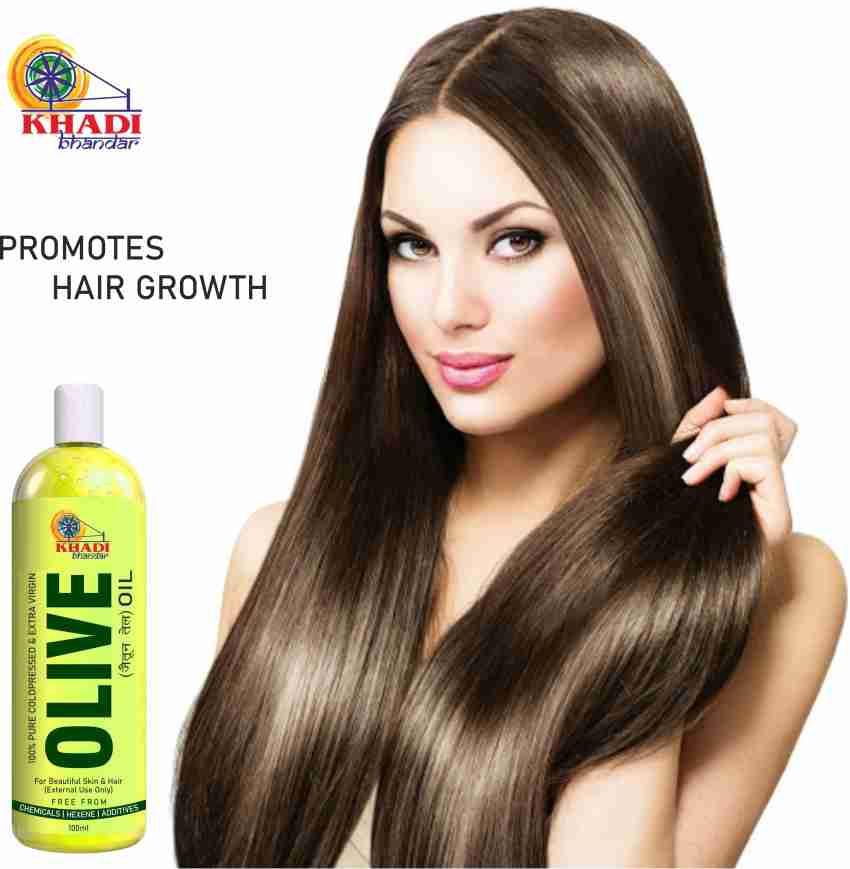 KHADI BHANDAR 100% Organic Olive Oil -For Skin Care & Hair Growth (Pack of  3) Hair Oil - Price in India, Buy KHADI BHANDAR 100% Organic Olive Oil -For  Skin Care &
