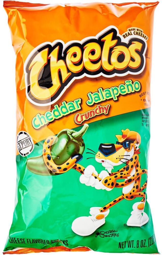  Cheetos Crunchy Cheddar Jalapeno Flavored Cheese