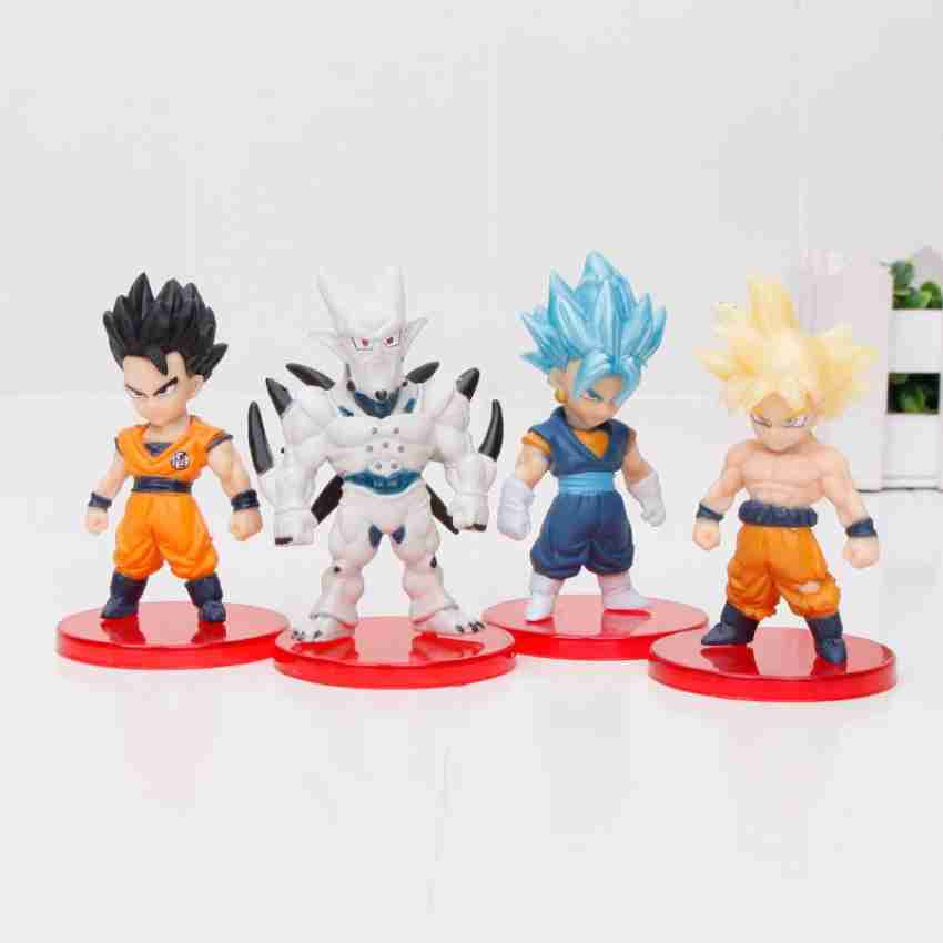 6Pcs/Set 9,5cm Dragon Ball Z Anime Figura Filho Goku Vegeta