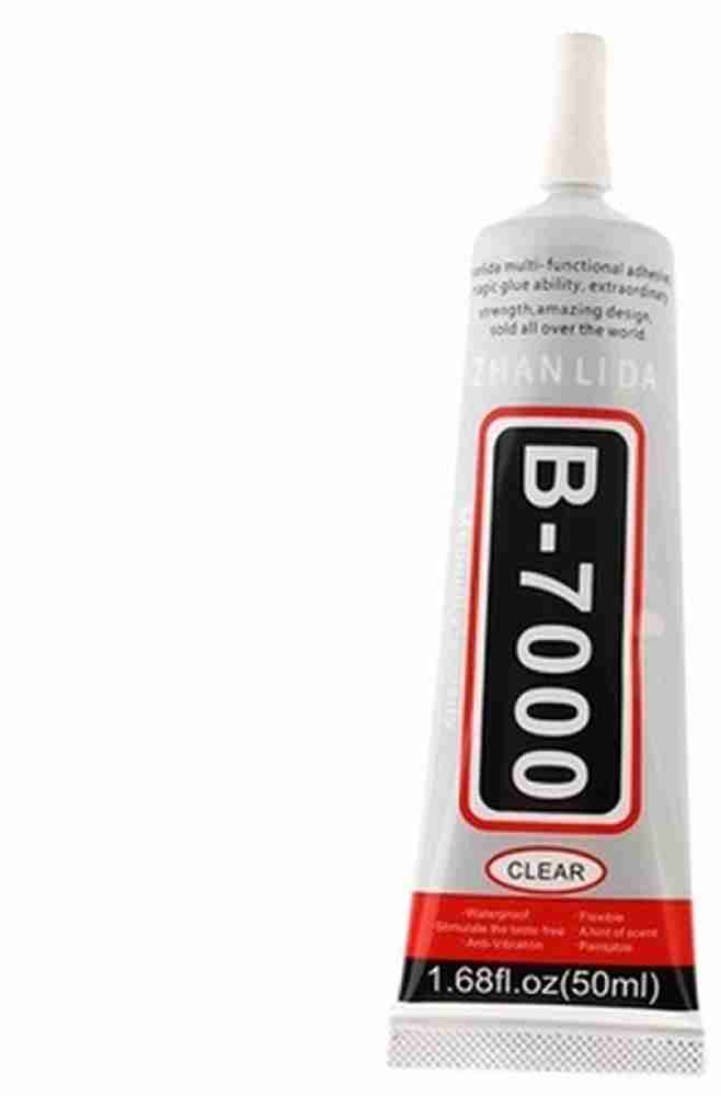 DHRUV-PRO B-7000 Glue Multi-Purpose Transparent Adhesive (1.68 fl Oz/ 50ml)  for Jewellery, Epoxy Resin, Shoes, Toys, BAG, Flowers, Touch Screen Cell  Phone Repair Adhesive Price in India - Buy DHRUV-PRO B-7000 Glue