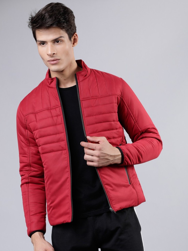 Ecko Unltd Men Red Solid Denim Jacket