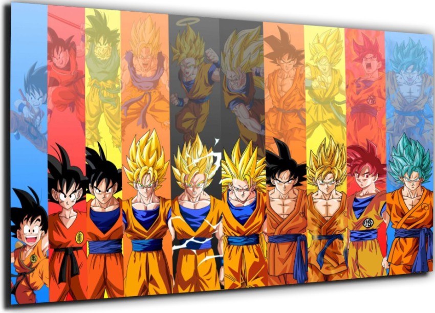 Goku Dragon Ball Z Hd Matte Finish Poster Paper Print - Animation