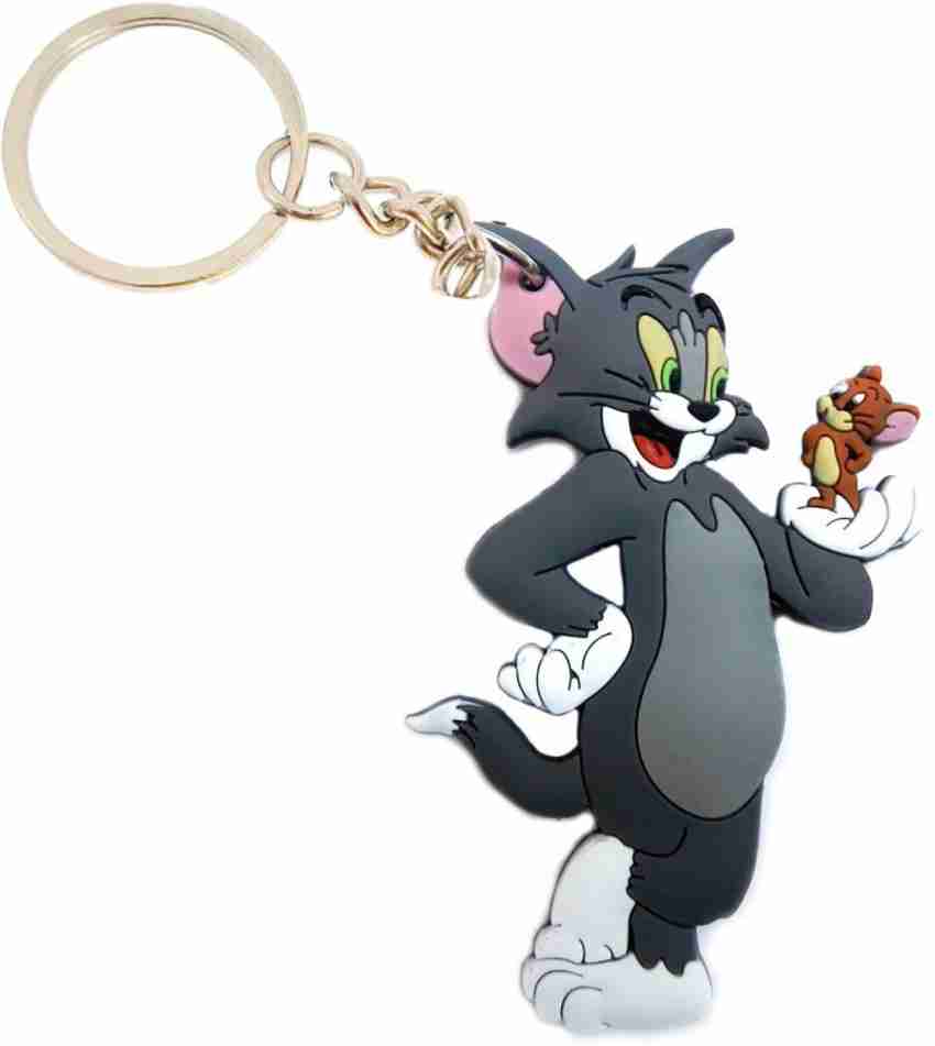 GCT Two Sided Tom and Jerry Cartoon (G-1) Rubber Keychain for Car ...