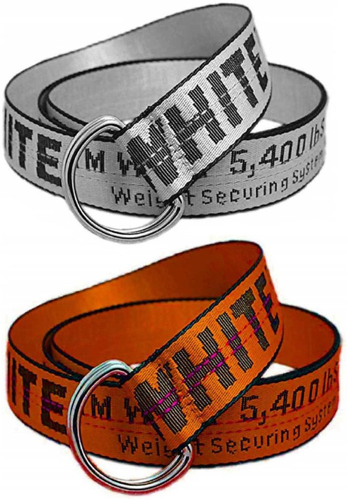 Sulit Men Women White Orange Synthetic Belt White Orange