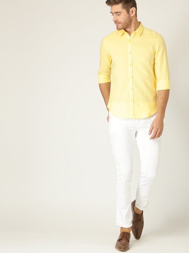 Buy Yellow Shirts for Men Online in India
