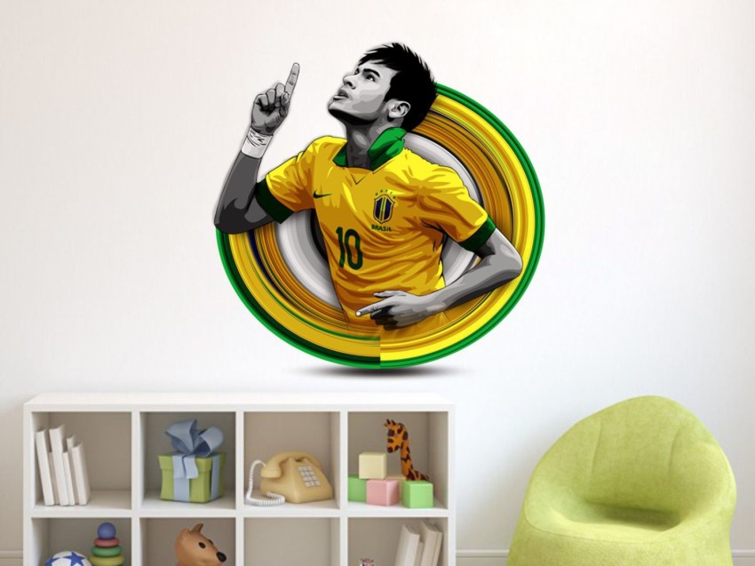 Saiii Designs 3 cm Brazil neymar jr jersey Self Adhesive Sticker Price in  India - Buy Saiii Designs 3 cm Brazil neymar jr jersey Self Adhesive  Sticker online at