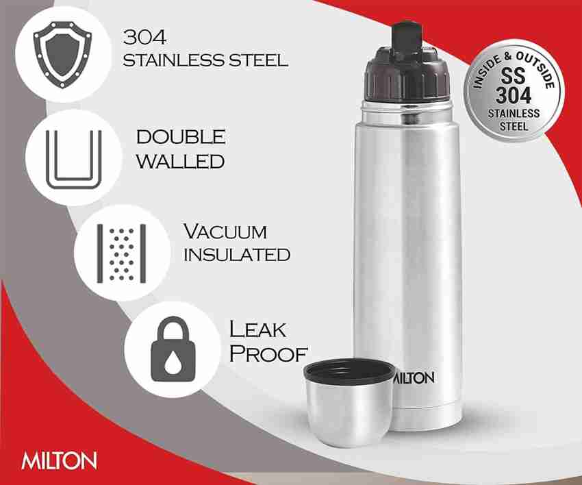 Buy Vacuum Insulated Thermos Travel Mug for Coffee and Tea, Leak Proof  Sipper Lid, Double Walled Stainless Steel 500 ML Online at Best Prices in  India - JioMart.