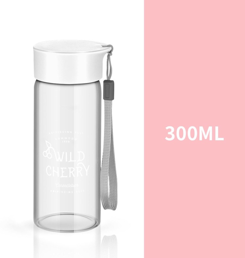 High Borosilicate Glass Bottle with Screw Capping Line 300ml (Grey) - MINISO