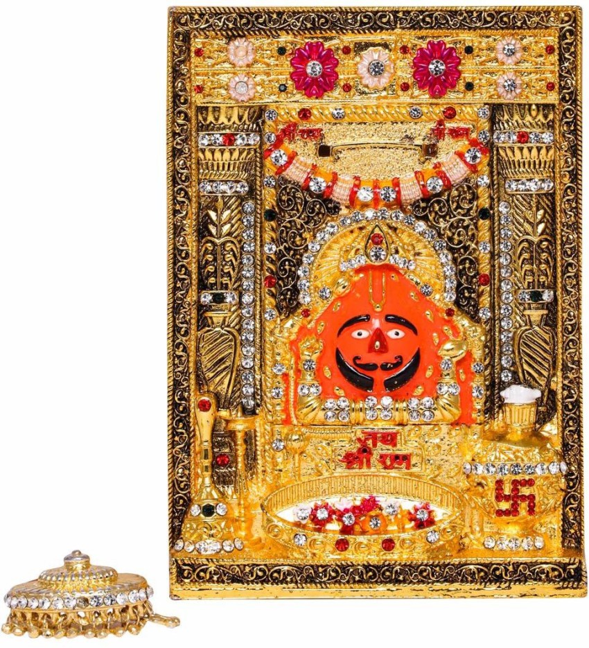 Divine Gifts Salasar BalaJi 6 Inch Brass Idols (Multi-Coloured ...