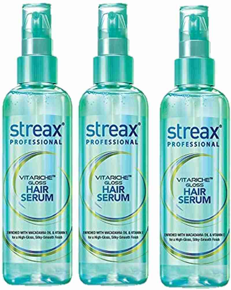 Streax Professional VitaRiche Gloss Hair Serum Pack of 3 - Price in India,  Buy Streax Professional VitaRiche Gloss Hair Serum Pack of 3 Online In  India, Reviews, Ratings & Features 
