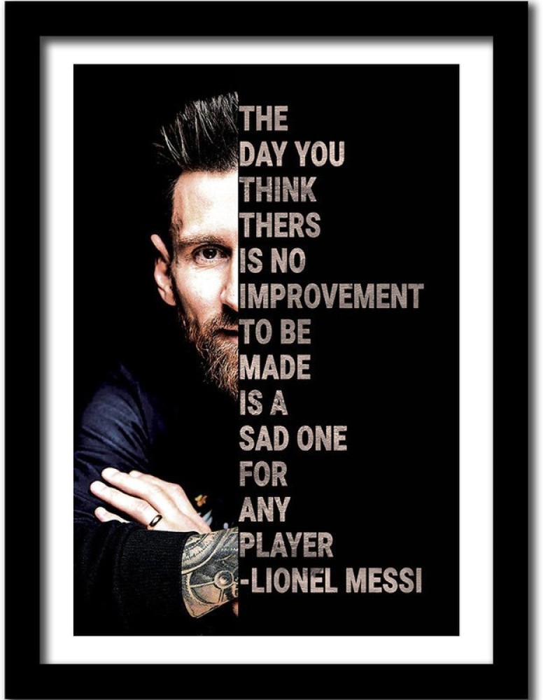 Poster  Lionel Messi Quotes Poster  Amazonin Office Products