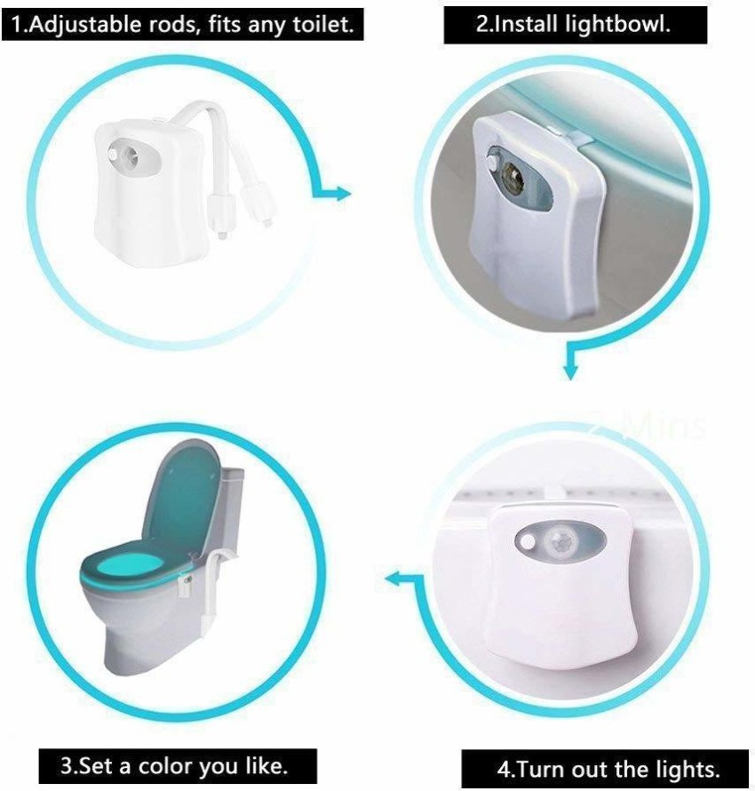 The Original Toilet Night Light - Toilet Lighting & Bathroom Night