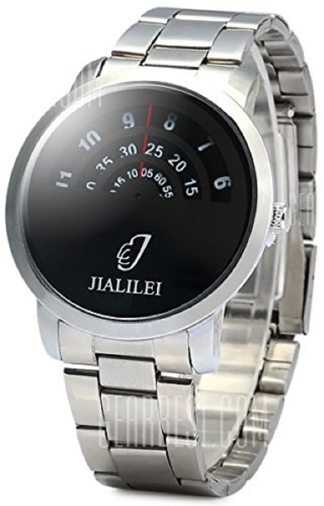 Buy Talgo Analog Round Black Dial Black Metal Strap Wrist Watch