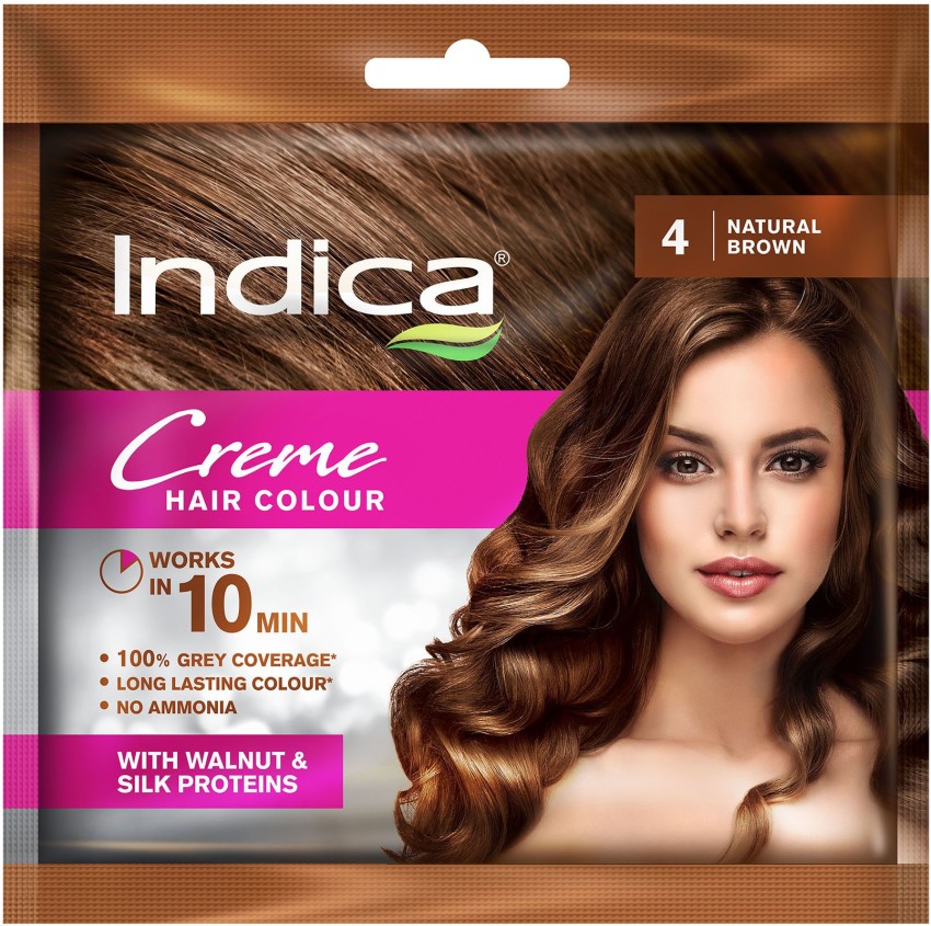 Buy Indica 10 Minute Creme Hair Colour, Natural Black 40 ml Online at Best  Prices in India - JioMart.