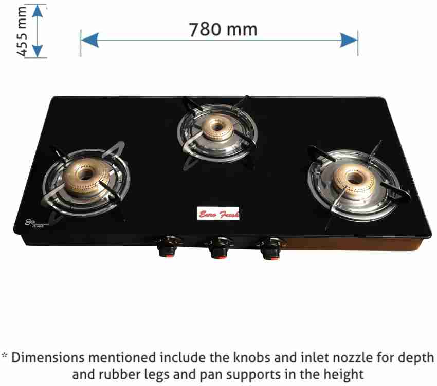 prestige euro gas stove 3 burner