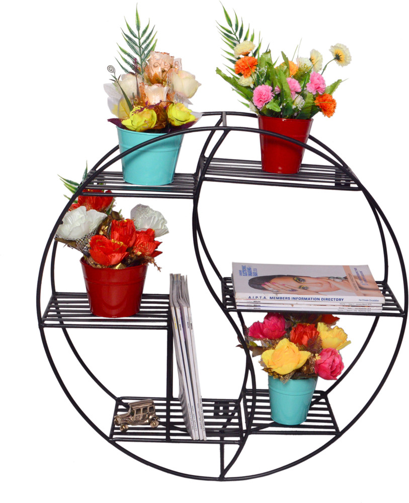 BEE CREATIVE Iron Plant Stand/Pot Stand, Garden, Indoor, Outdoor ...