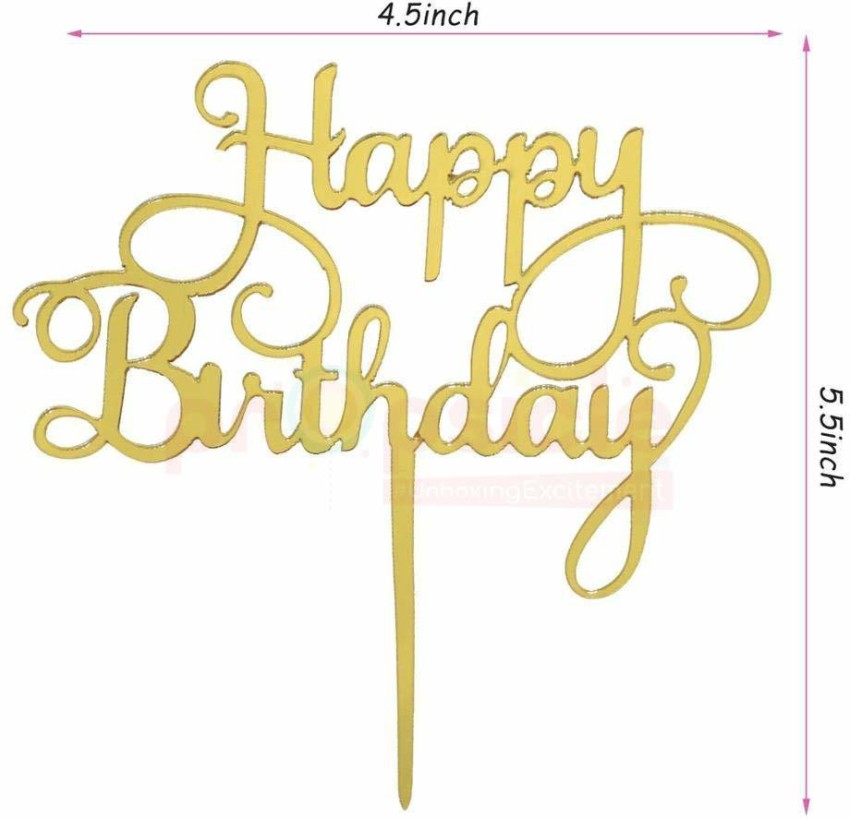 Happy Birthday Acrylic Cake Topper ACT 32