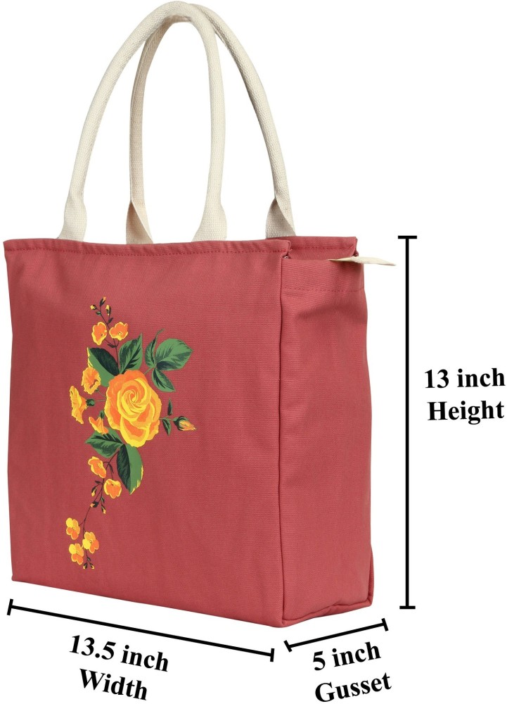 Goldline Heavy Duty Collapsible Polyester Grocery Shopping Bag/Eco-Friendly  Multipurpose Carry Bag/Thela/Jhola/Girls Tote Bag/16 Litre/Messenger Bag  &Thick Bottom (Brown, 34 x 12 x 38 cm) Grocery Bag Price in India - Buy  Goldline