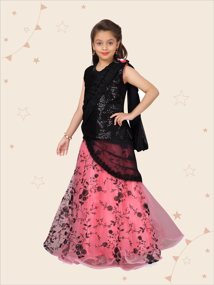 Buy New Designer Printed Lehenga Kurti/Floral Heavy Beautiful Mirror Work  Lehenga With Dupatta Soft Muslin Cotton Set For Women & Girls Indian Outfit  (Fully Stitch) at Amazon.in