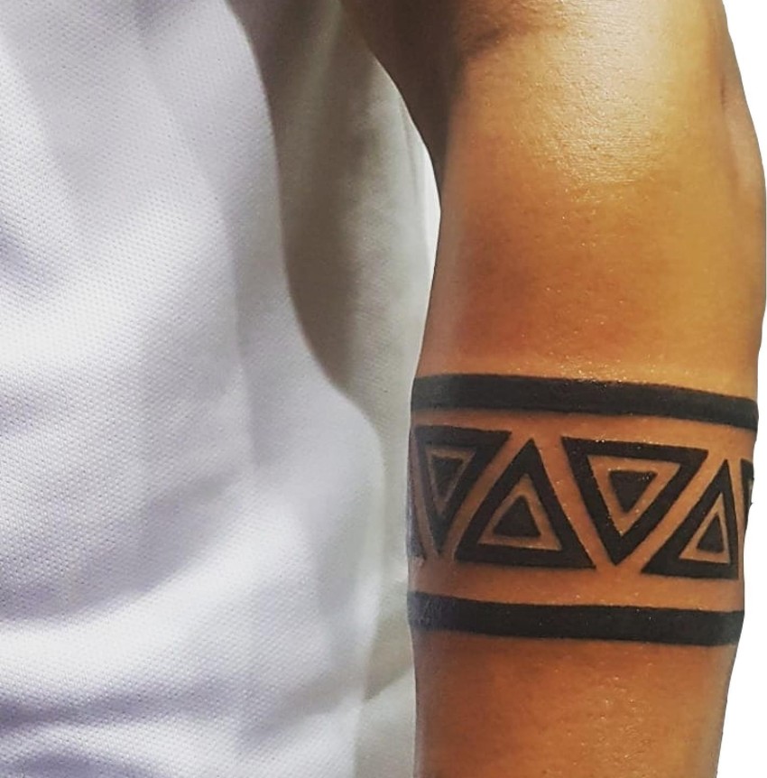 Swirling Tribal Armband Temporary Tattoo  Temporary Tattoos
