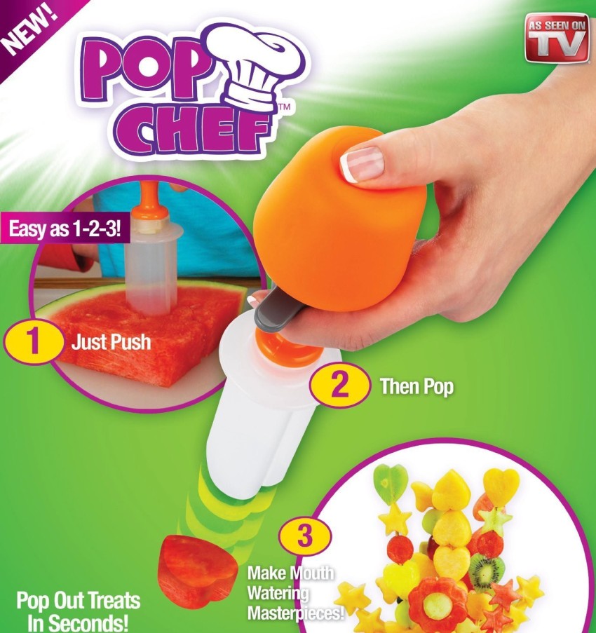 Quinergys ® XII-12 Pop Chef Fruit - Cookie Decorating tools Vegetable Slicer Price in India - Buy Quinergys ® XII-12 Pop Chef Fruit Cutter - Cookie Decorating tools Vegetable Slicer online at Flipkart.com