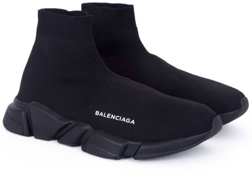 Mens Speed Laceup Sneaker in Black  Balenciaga US