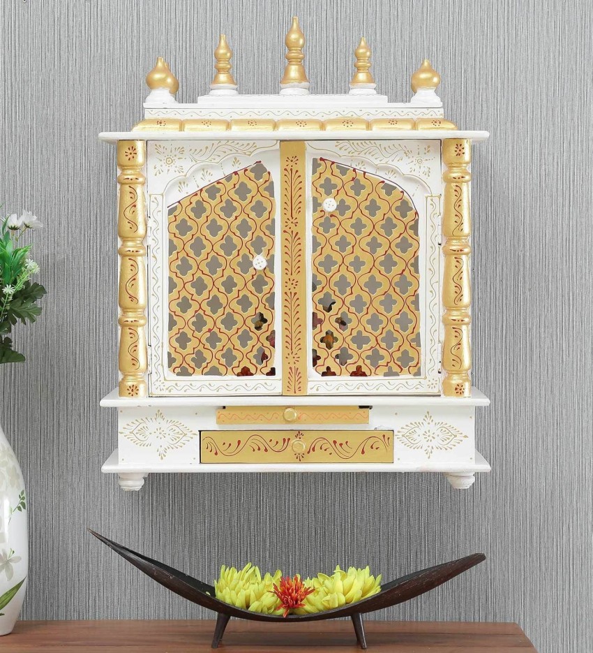 Marusthalee Puja Mandir Home Solid Wood Home Temple Price in India ...