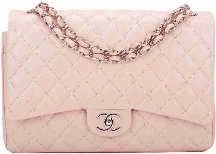 CHNL Pink Sling Bag Caviar Quilted Flapover Sling HandBag For