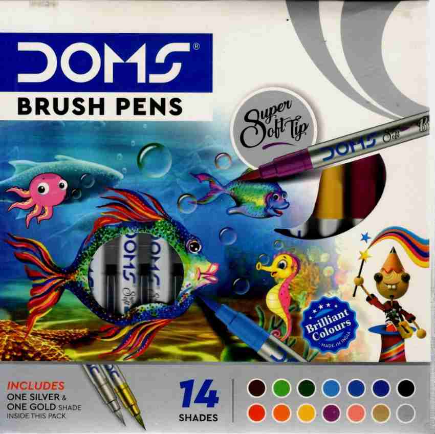 Doms Brush Pen- 14 Shades : Doms