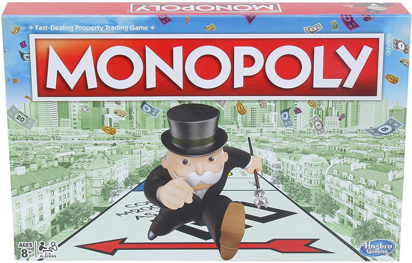 Monopoly Game, Classic Family Board Game for 2 to 6 Players, for Kids Ages  8 and Up