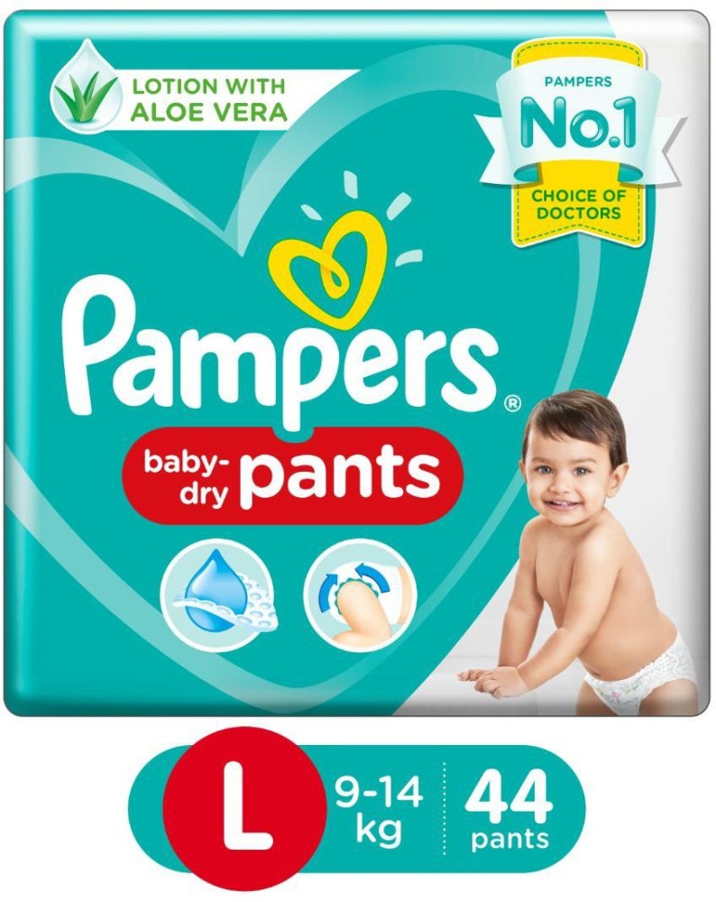 Pampers Baby Pant Diapers L-44, Size: Large
