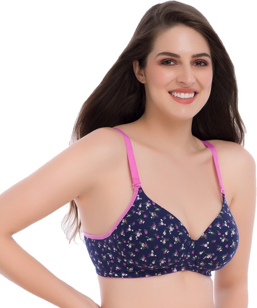 Groversons Paris Beauty Floral printed padded wirefree T-shirt bra