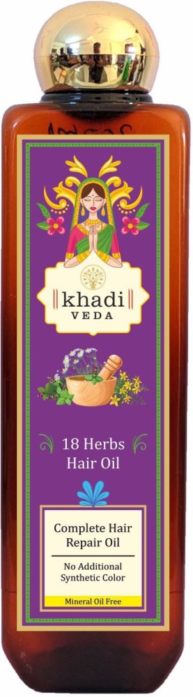 khadi veda 18 Herbs Hair Oil - Price in India, Buy khadi veda 18 Herbs Hair  Oil Online In India, Reviews, Ratings & Features 