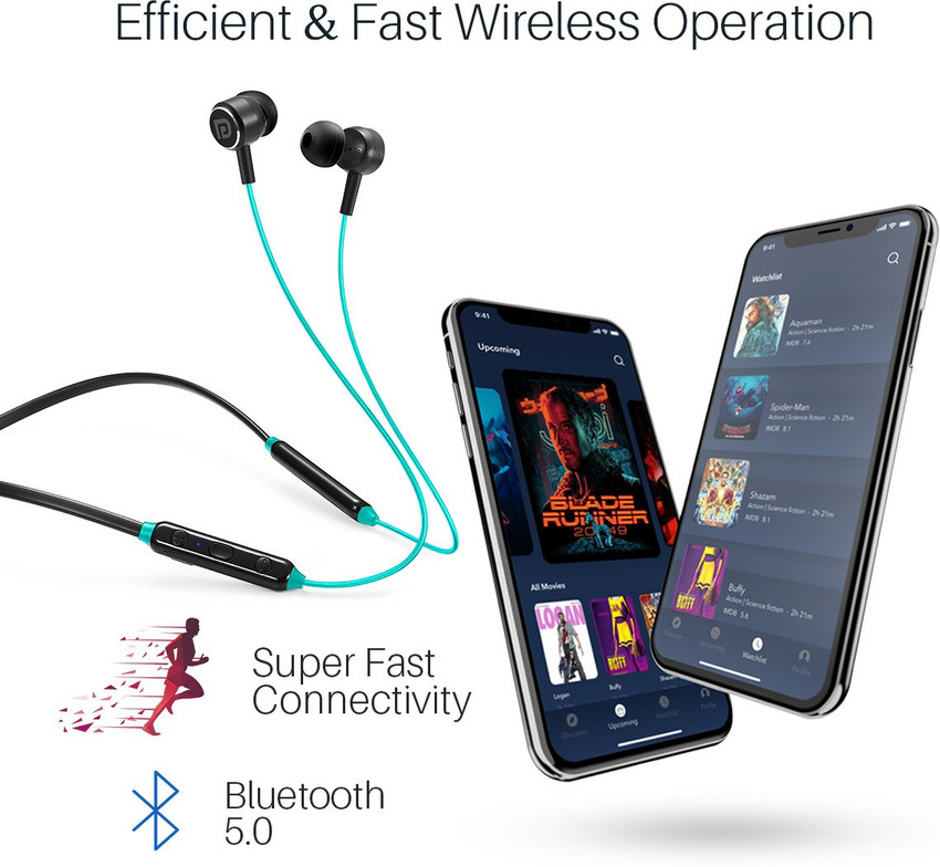 Portronics harmonics one 2025 wireless bluetooth sports earphones