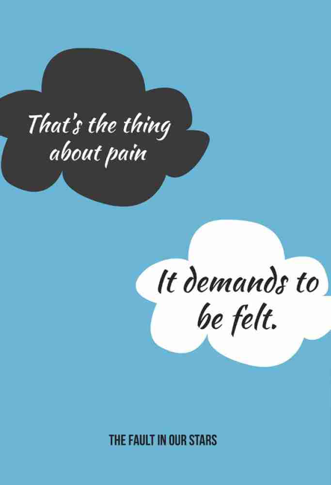 The Fault In Our Stars Quote Poster