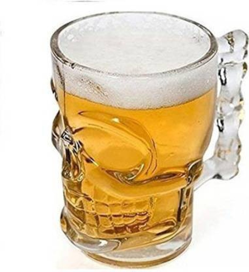 baluda Stylish Transparent Beer Glass with Premium Handle Glass