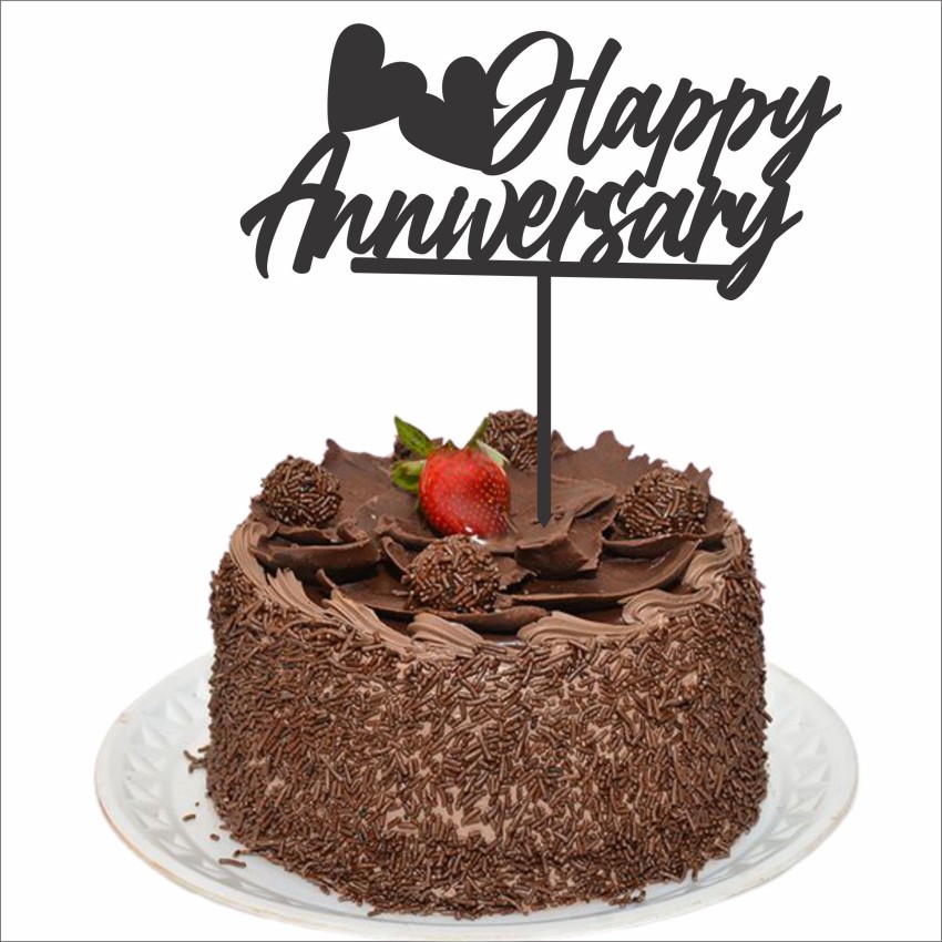Happy Anniversary Cake Topper SVG Cut file by Creative Fabrica Crafts ·  Creative Fabrica