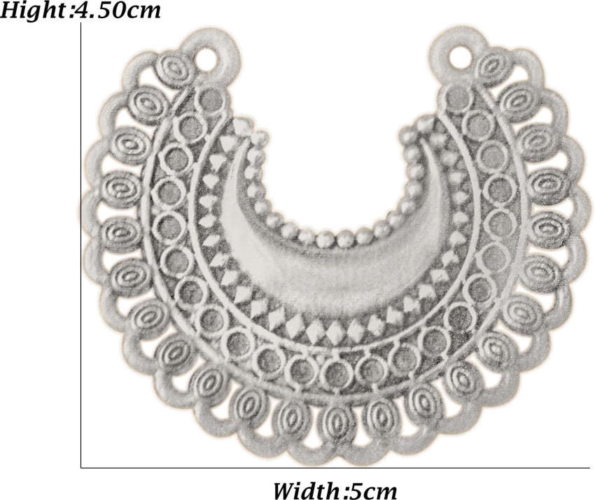 Topon Creations Oxidised Earring Jewellery Making Kit Material for 7  Oxidised Earrings with Oxidised Stud Silver  Amazonin Jewellery