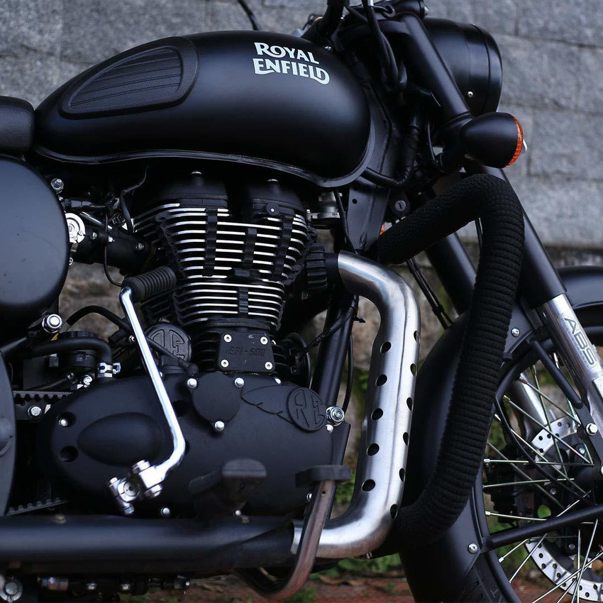 Vagary Stainless Steel Heat Shield Cover for Royal Enfield Bike Exhaust  Heat Shield Price in India - Buy Vagary Stainless Steel Heat Shield Cover  for Royal Enfield Bike Exhaust Heat Shield online