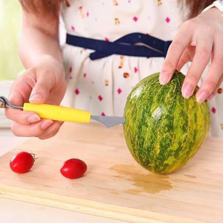 Sucker Melon Ball Scoop Set 3 In 1 Stainless Steel Watermelon